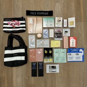 Sephora Puffy Bag and Cosmetic Pouch Beauty Sample
Lot